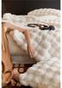 Tuscany Faux Rex Rabbit Bubble Fleece Double-Sided Thickened Blanket