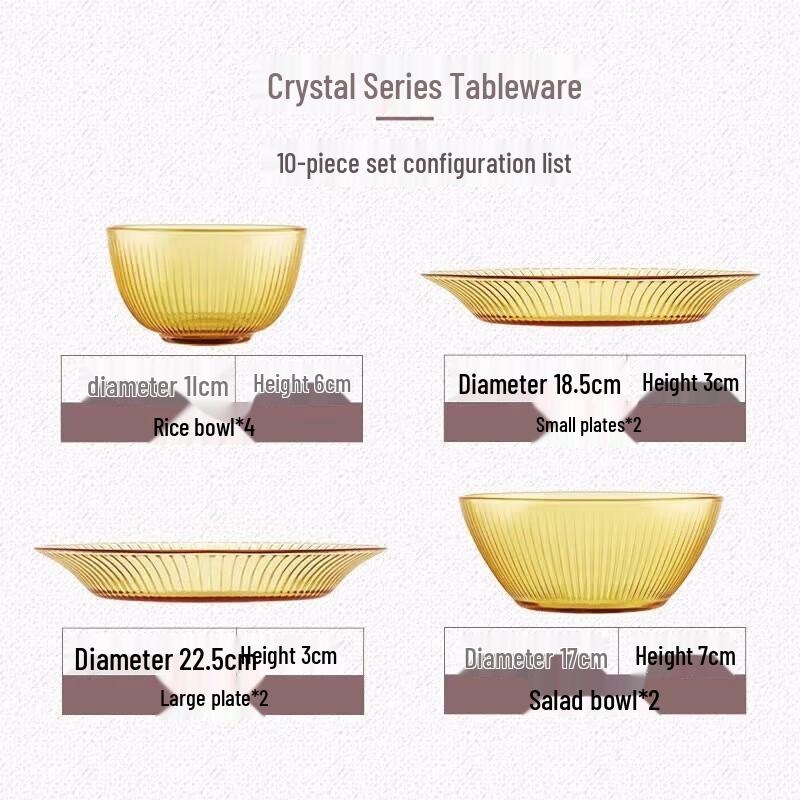 VISIONS Corning Crystal Series Tableware Set