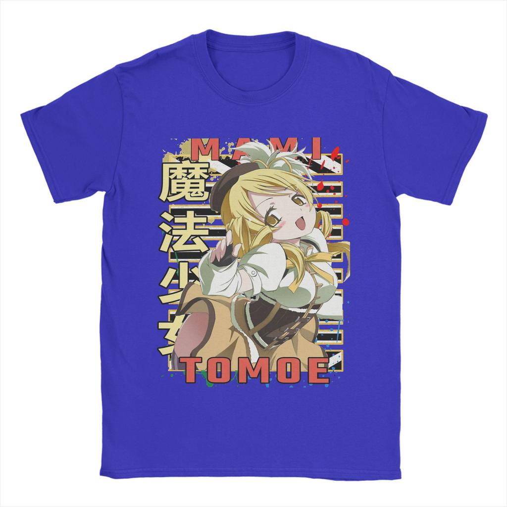 Unisex Mahou Shoujo Mami Tomoe T Shirts Madoka Magica Anime 100 Cotton Tops Funny Short Sleeve Crewneck Tee Shirt Adult TShirts