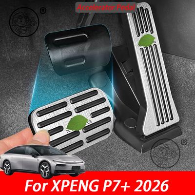 For XPENG P7+ 2026 2027 Car Accelerator Pedal Aluminum Alloy Rest Non-slip Pedal Car Interior Modification Accessories
