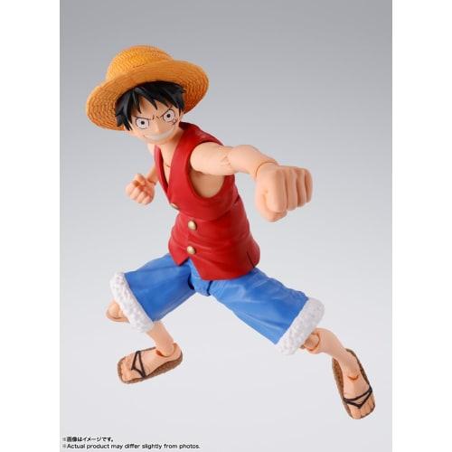TAMASHII NATIONS SHFiguarts ONE PIECE Monkey D. Luffy - Eventyrets morgen - Ca.. 145mm ABS & PVC Malt Bevegelig Figur
