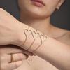Qiong Yao Heart Zircon Clavicle Chain Bracelet - Light Luxury, Simple Women's Set
