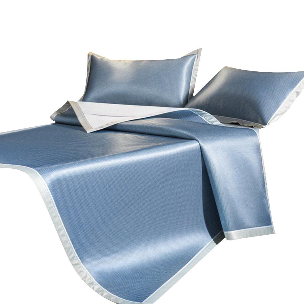 

Skin-friendly Cooling Mattress Breathable Ice Silk Bed Mat Pad Summer Sleeping Mat Household S синій