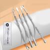 Cuticle Pusher Stainless Steel Nail Polishs Remover Metal Spatula Cuticle Pusher