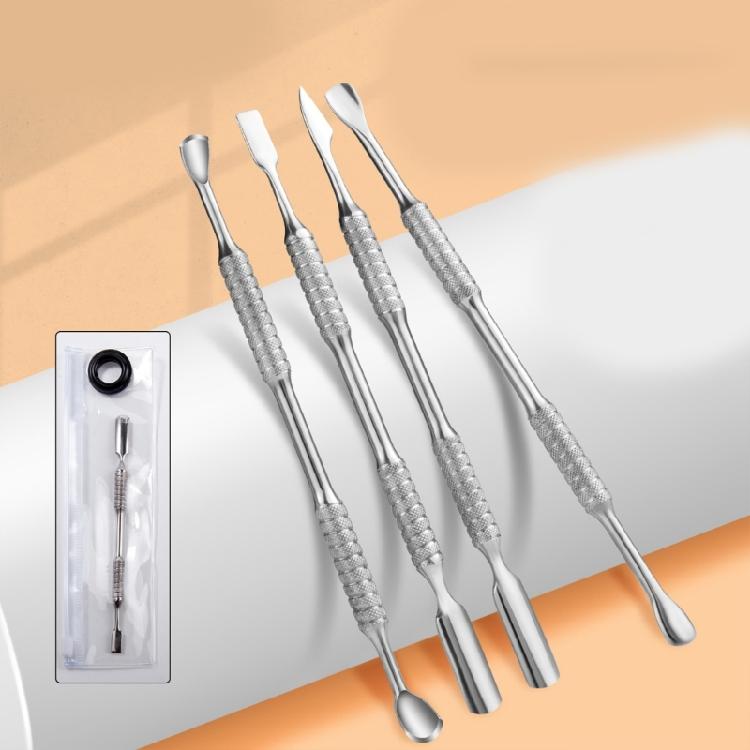 Cuticle Pusher Stainless Steel Nail Polishs Remover Metal Spatula Cuticle Pusher