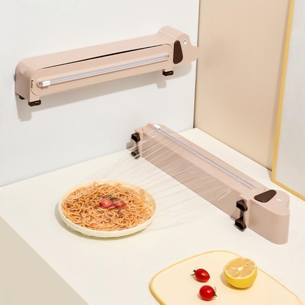 Puppy Shape Food Film Dispenser Refillable Aluminum Foil Dispenser Restaurants