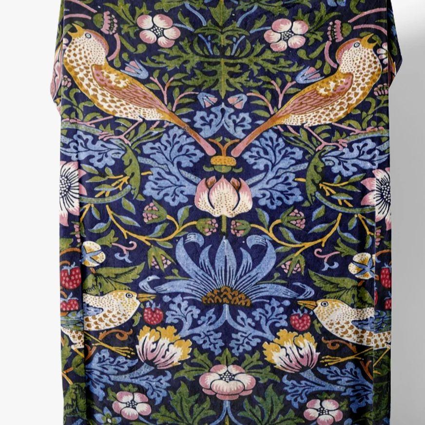 

Indian Bluebird By William Morris Thin Printed Blanket Accessories Home Blankets Flannel Throw for SofaBedTravelCamping 75x100cm (30x40inch)