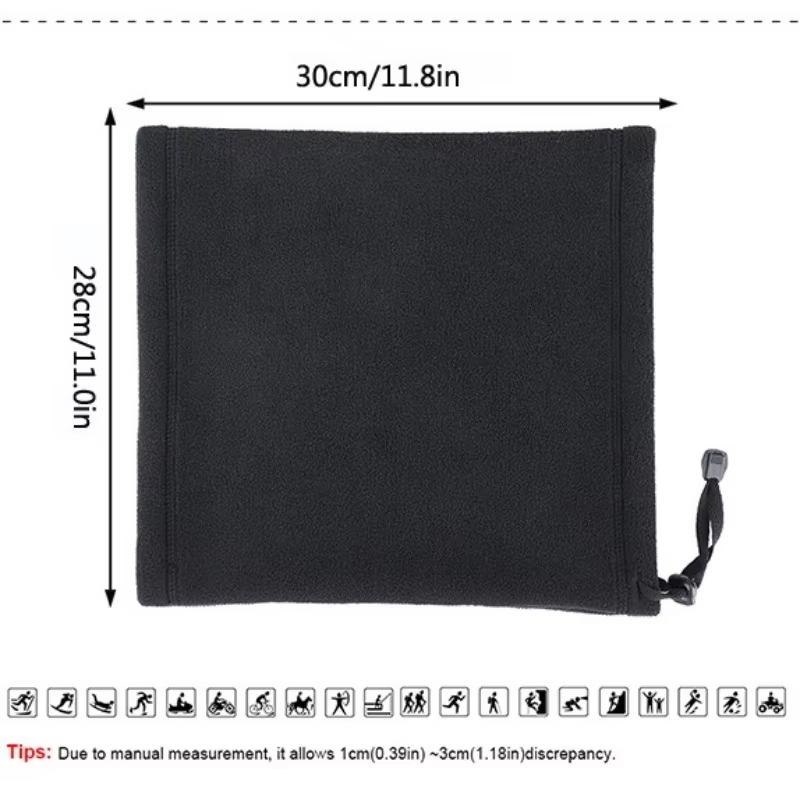 Winter Warm Polar Fleece Neck Gaiter Skiing Running Sport Scarf Face Mask Windproof Warm Head Cover Men Women Cycling Headwear
