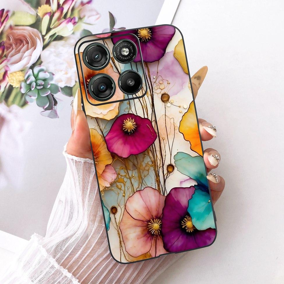 For Moto G57 Power 5G Case Cover Fashion Butterfly Cute Cool Painted Soft Phone Casing For Motorola Moto G57 Power 5G Bumper