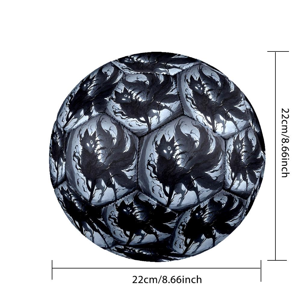 1pc Shadow Wolf Forest Size 5 Soccer Ball Professional Match Training Football Indoor &Outdoor Sports Ball Lightweight Durable c65100