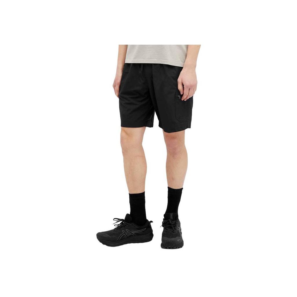 Columbia Solid Color Lace-Up Pocket Casual Shorts Men Shorts Black 2021041-010
