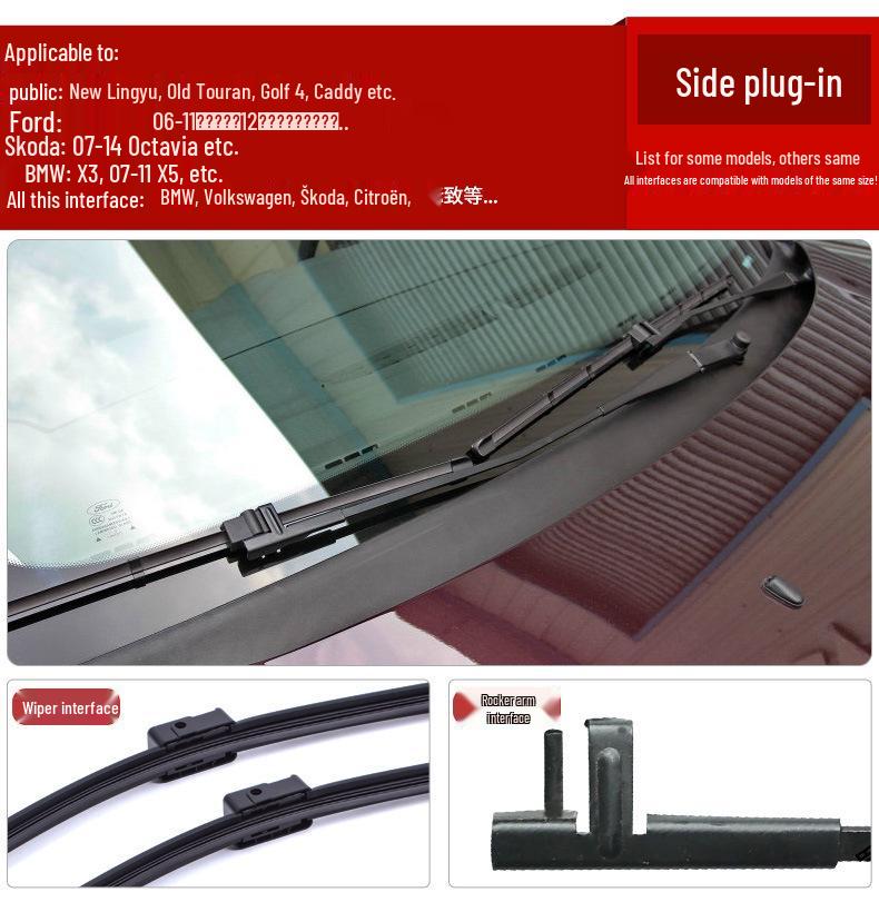 Compatible Frameless Wiper for MG5/6/7, MG ZS/HS, Roewe 550/750/950, Linghang ONE