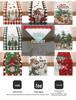 Creative Christmas Table Runner - Festive Print Polyester Placemat & Small Tablecloth