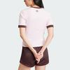 Adidas Originals Retro Graphic Slim Fit Sports Tee Women Tops Clear-Pink IR6087