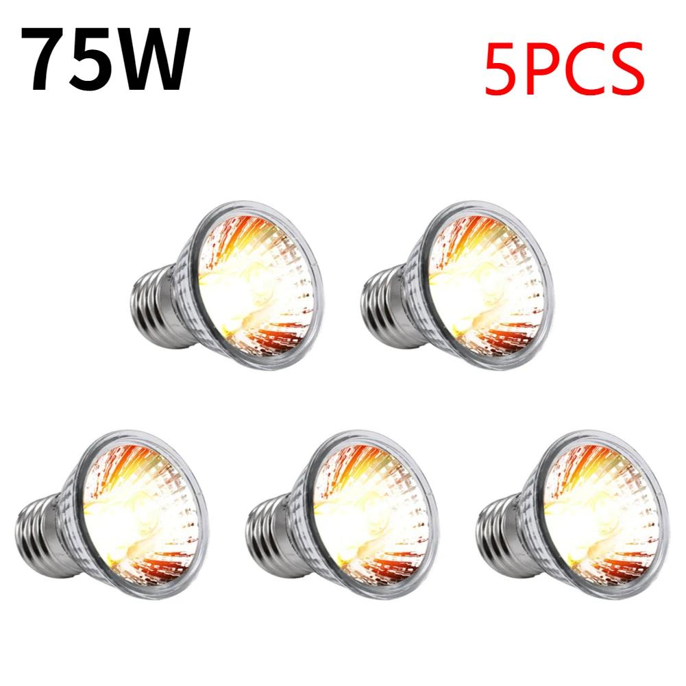 25/50/75W UVA+UVB Reptilienlampenbirne Schildkröten Sonnenbad UV-Lampen Heizlampe Vollspektrum Sonnenlampe für Amphibien Eidechsen