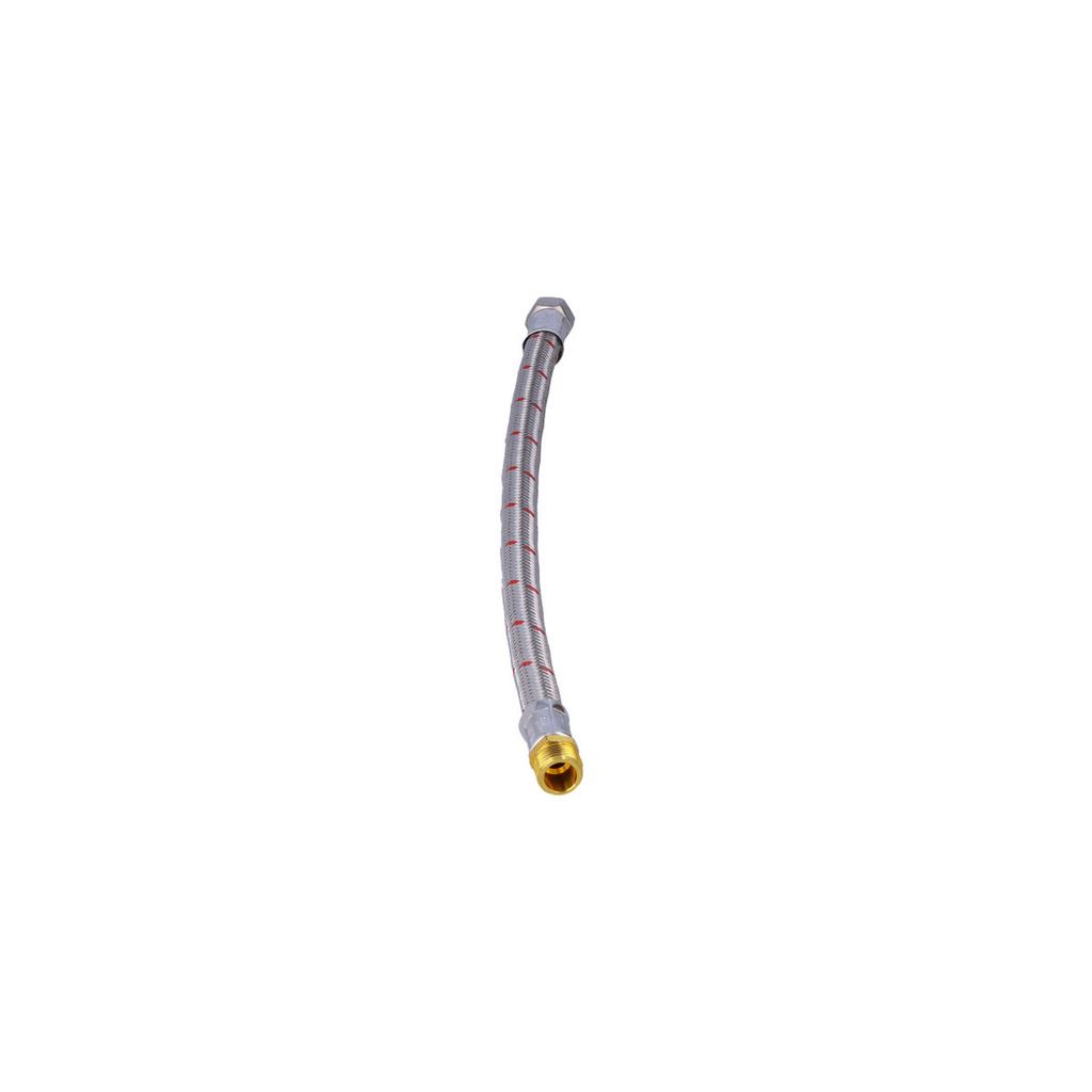 Braided hose 10bar, =50 , 1/2" internal thread / external thread stainless steel