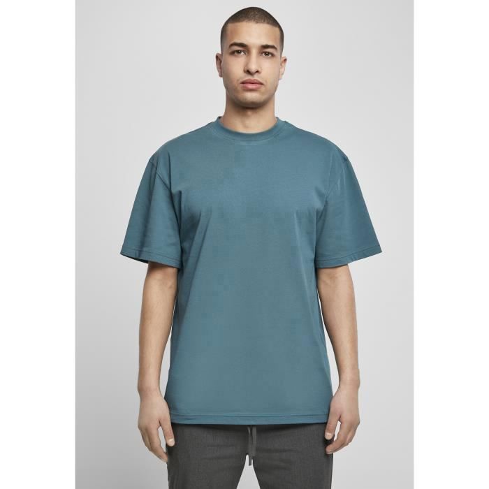T-shirt - URBAN CLASSICS - Tall - Bleu canard - Manches courtes - Coupe regular