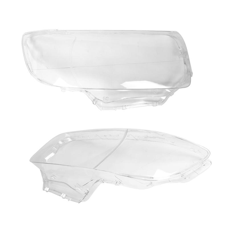 A03E-1Pair Car Front Head Light Lamp Lens Cover Head Light Shell Lamp Hoods For Subaru Forester 2006-2008 SU2503119 SU2502119
