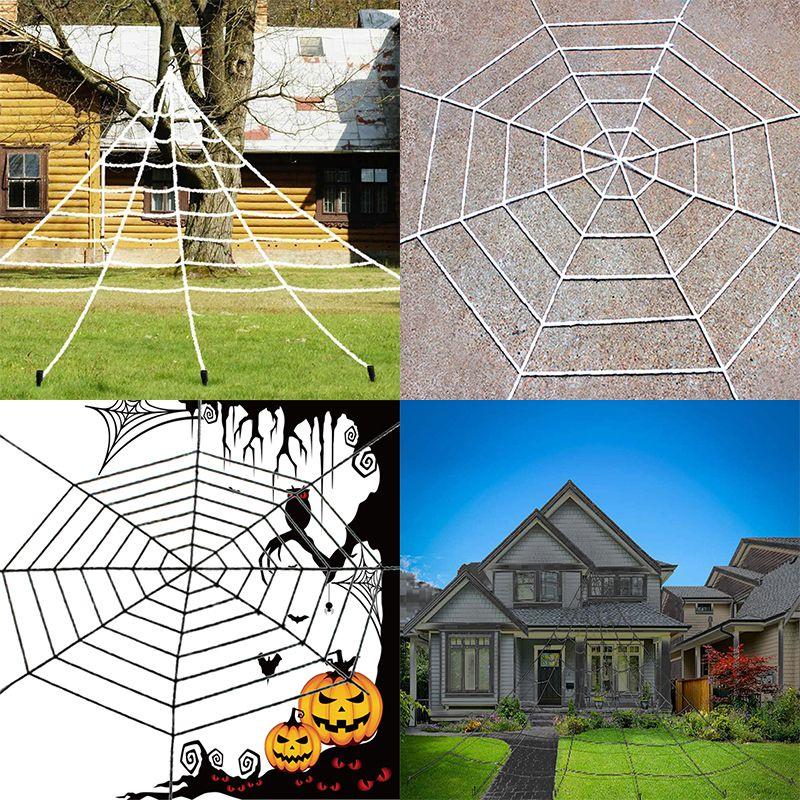 High-quality Halloween Horrible Spider Web Ideal For Spooky Party Decorations