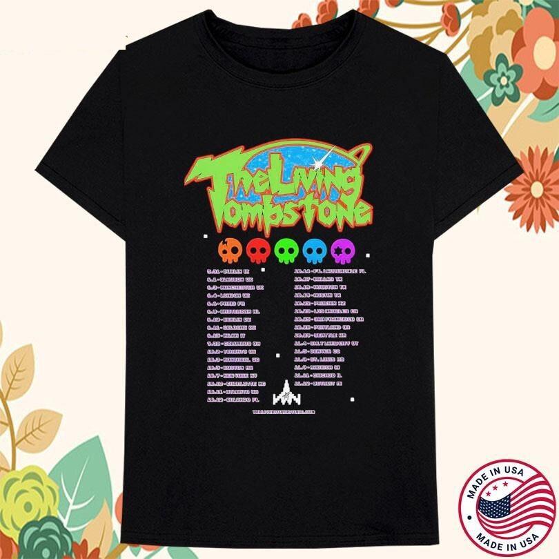 The Living Tombstone Tour 2025 Cotton Black All Size Unisex Shirt BT1136 Unisex T-Shirt S
