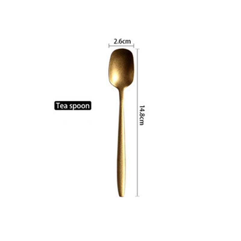 Retro Stare Złoto Nóż, Widelec, Łyżka ze Stali Nierdzewnej, Ins Skandynawska Łyżka do Zupy, Nóż do Steku, Domowe Rekwizyty do Fotografii Soft