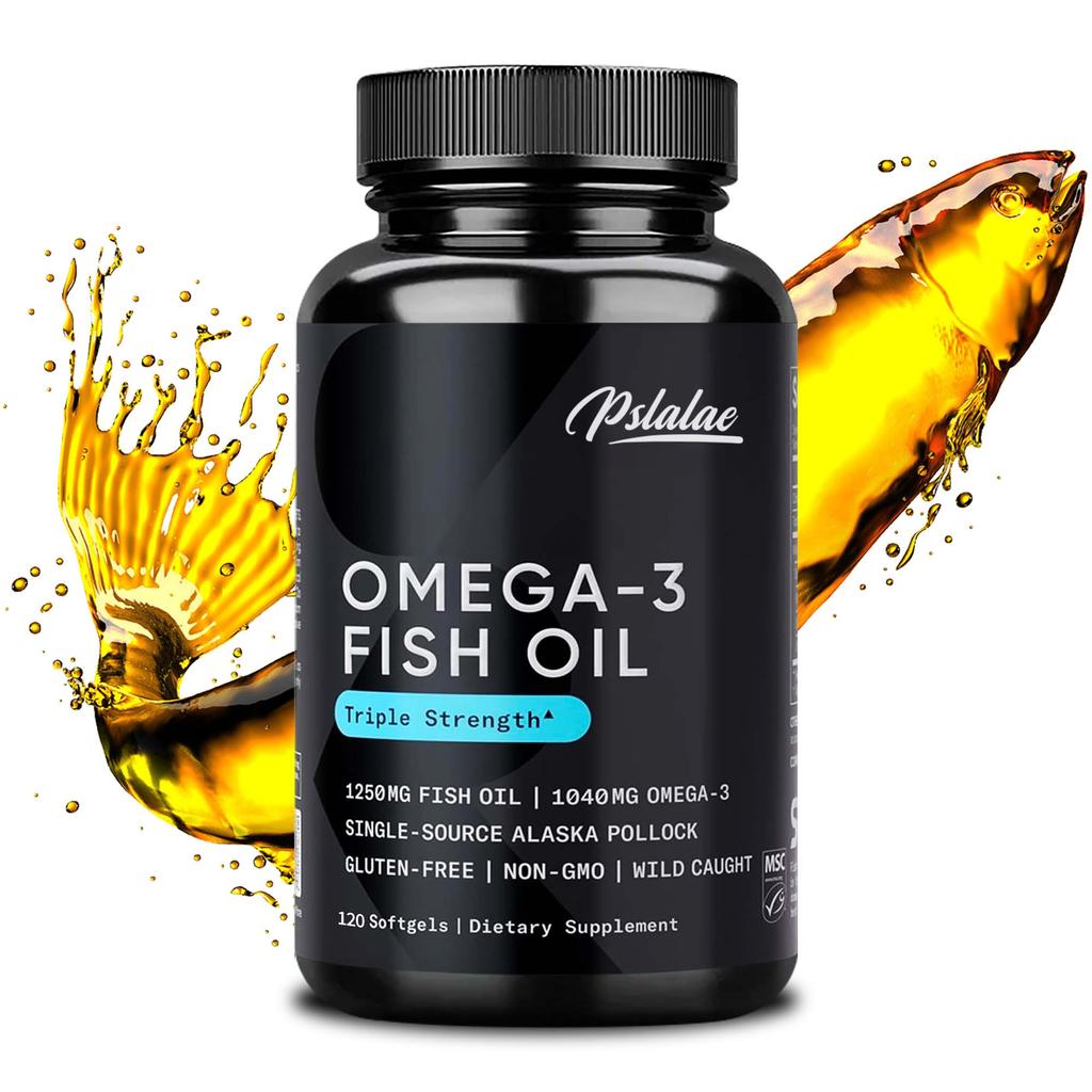 Pslalae - Omega-3 Fish Oil Capsules - Heart, Brain, and Joint Health