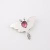 Pink Tourmaline Gemstone 925 Sterling Silver Jewelry Charm Pendant 1.2" For Gift CP-31-12