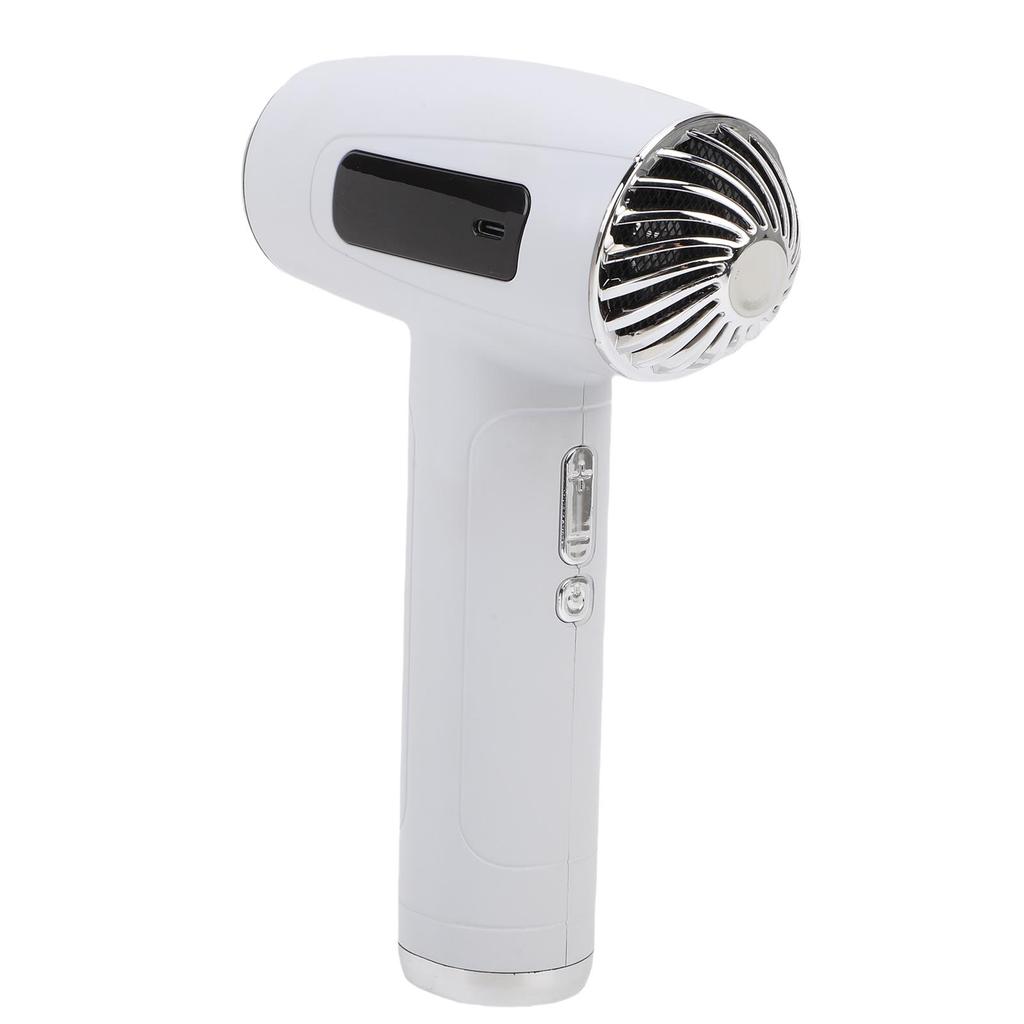Hair Dryer 200W Cordless Rechargeable Lightweight Portable Hot Cold Air Hair Blow Dryer for Travel Dormitory White