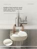 1Pc Light Plastic Kitchen Sink Storage Box with Drainage - Hanging Soap Holder, Brush and Sponge Holder, Easy To Install, No Power Supply, Ba