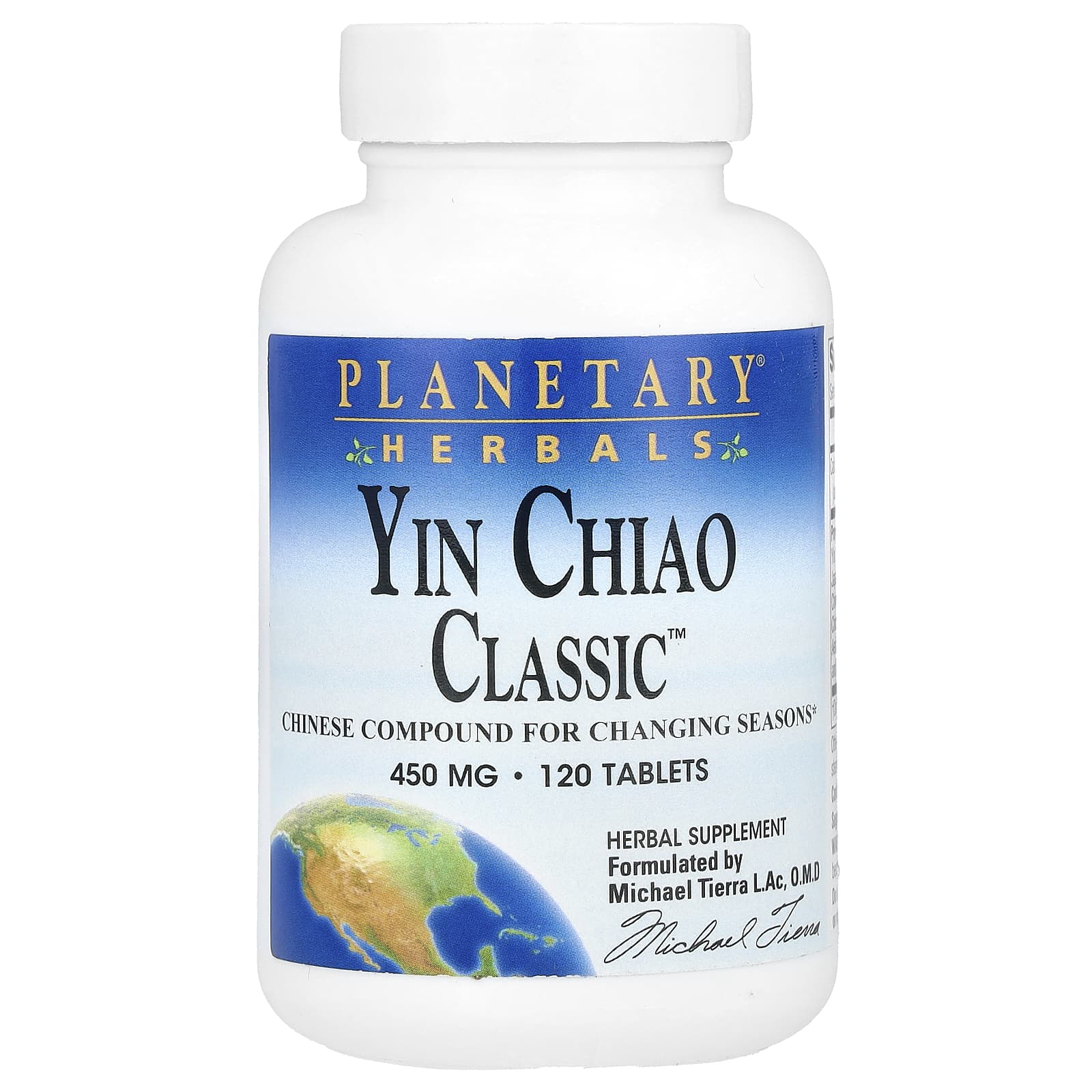 

Yin Chiao Classic, 450Mg, 120 Tablets