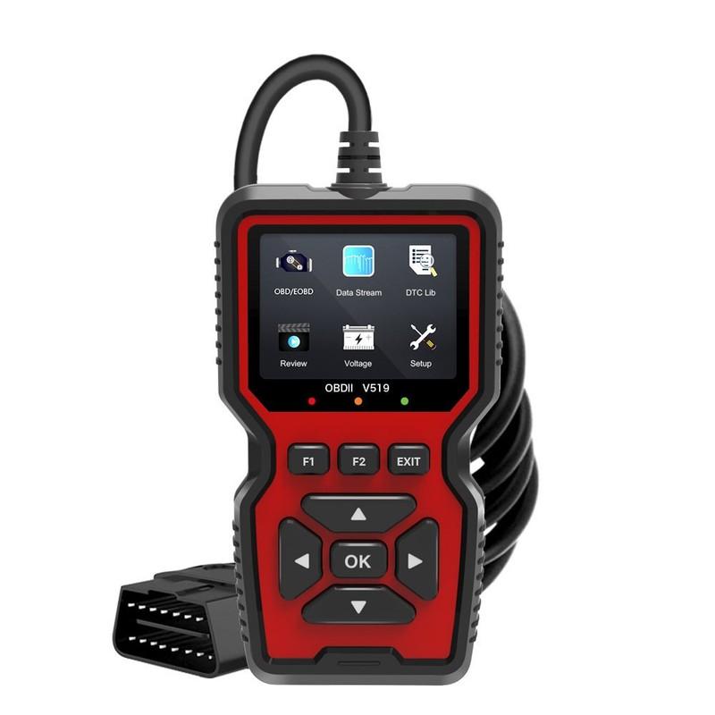 V519 OBD2 Scanner Diagnostic Auto Scan Tool Tools Supports 10 Language OBDII Fixd Scanner Code Reader with 2.8-inch Color Screen