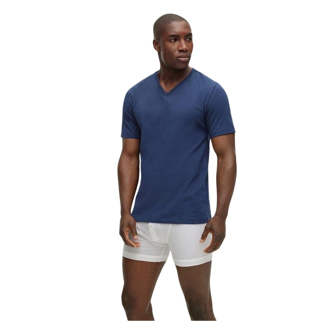 Boss Mens Logo V Neck T-Shirt (Pack of 3)