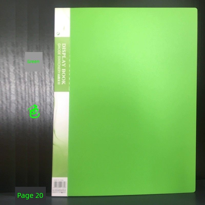 

Storage Book A3 Sketch Board Volume 4K Album Storage Clip Sketch Board Storage Portfolio Award Collection Book 8K Folder Album Bag Art Works Clip 8K/A3-20 Pages Green