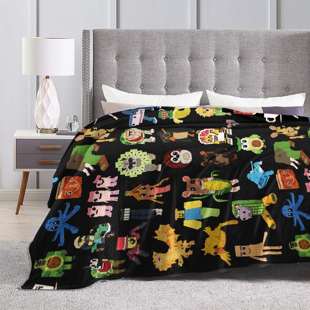 Steal a Brainrot Game Blanket Flannel Super Soft Throw Blanket for Bedroom Sofa Bedspread