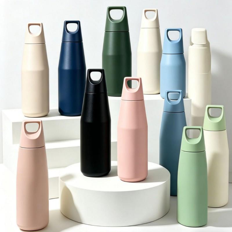 Large Capacity Vacuum Insulated Stainless Steel Travel Mug With Handle Hot Cold Drinks 580ml
