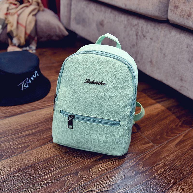 Women Lady Leather Mini Teenager Girls Stylish Outdoor Travel Shopping Backpacks