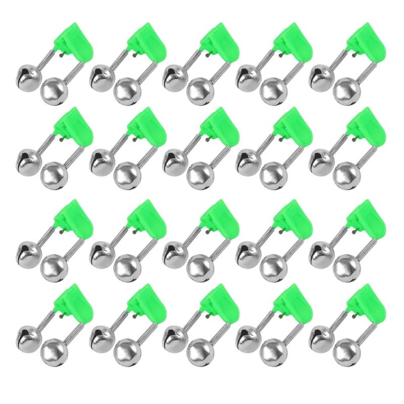 20Pcs Fishing Bells Fishing Alarm Fishing Bells Clip Fishing Rod Alarm Double Alert Bells Fishing Bites Alarm Indicator 1