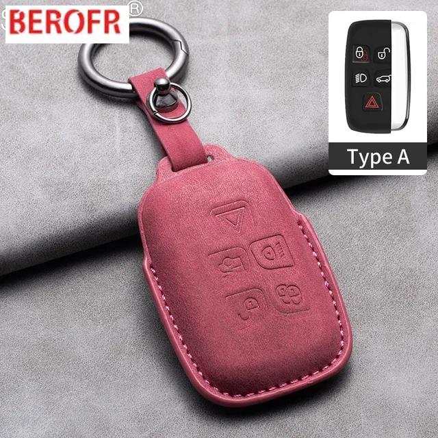 Leather Car Key Case Cover Shell Fob For Land Rover Range Rover Sport Discovery 3 4 Elander 2 Evoque For Jaguar XF XJ XE XJL XF