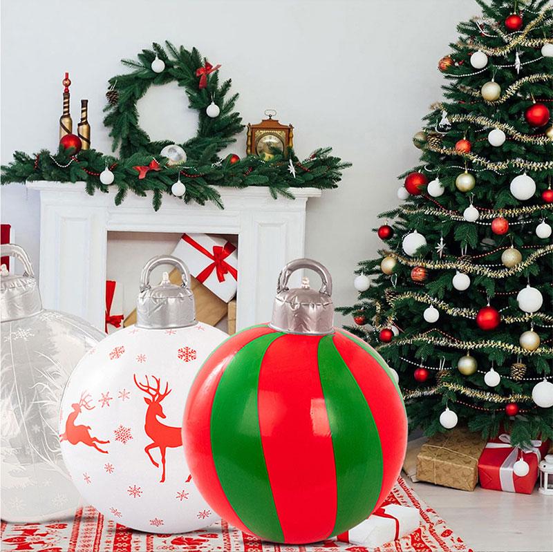 Multiple Styles Giant Inflatable Christmas Ball Outdoor Inflatable Decoration Christmas Snowman PVC Inflatable Decorated Ball