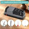 Multi-functional tool 4-in-1 knife sharpener: Suitable for diamond sandpaper for straight blades, serrated edges, ceramic pieces and scissors.