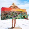 Oil Painting Sunflower Series Seaside Vacation Beach Towel Swimming Bath Towel Microfiber Sports Towel