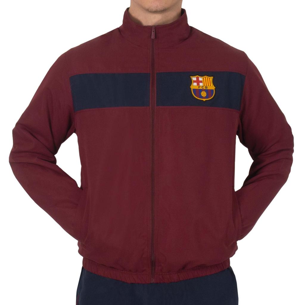 FC Barcelona Mens Contrast Striped Tracksuit