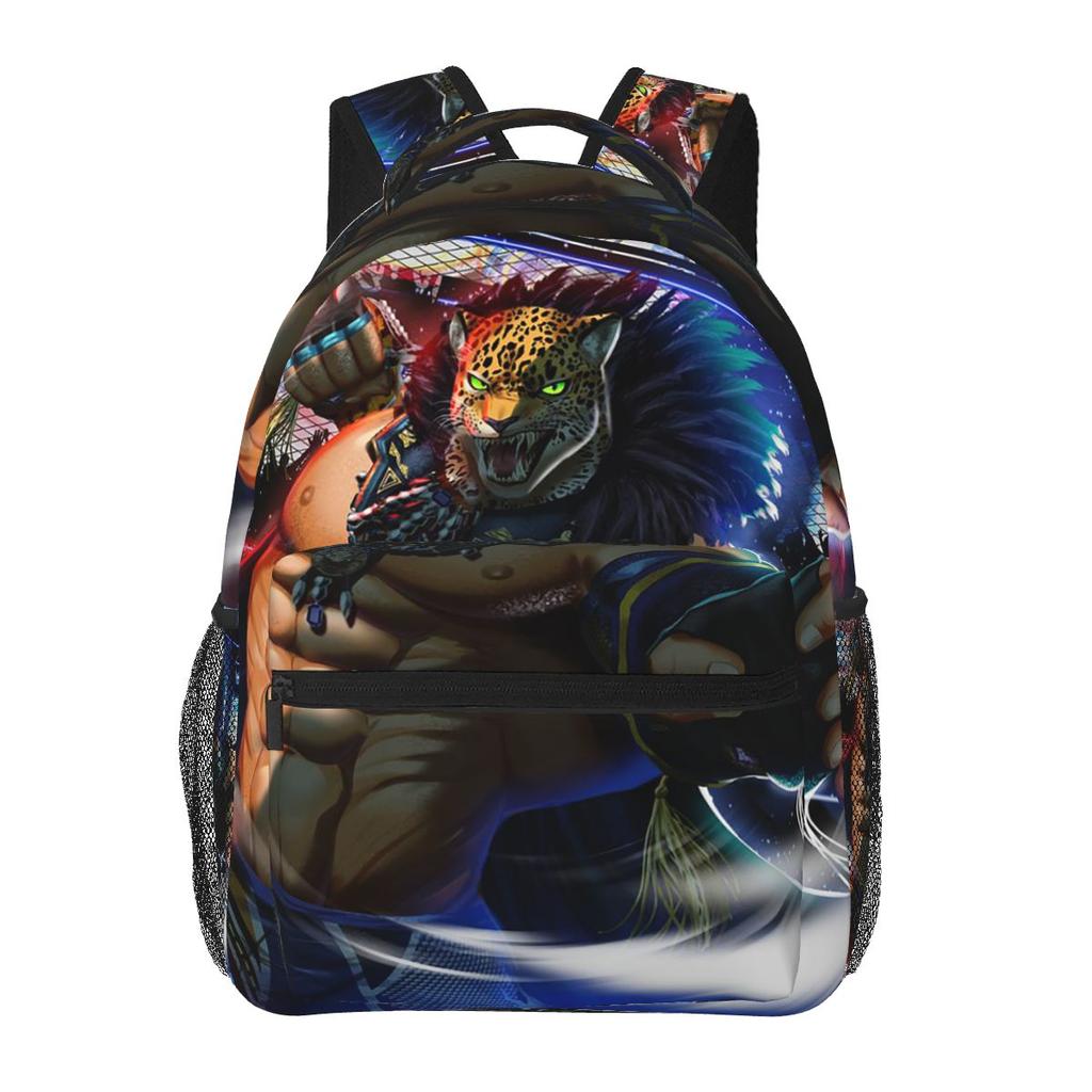 TEKKEN King Game Anime Backpacks Boys Girls Bookbag Children School Bags Cartoon Travel Rucksack Shoulder Bag Large Capacity