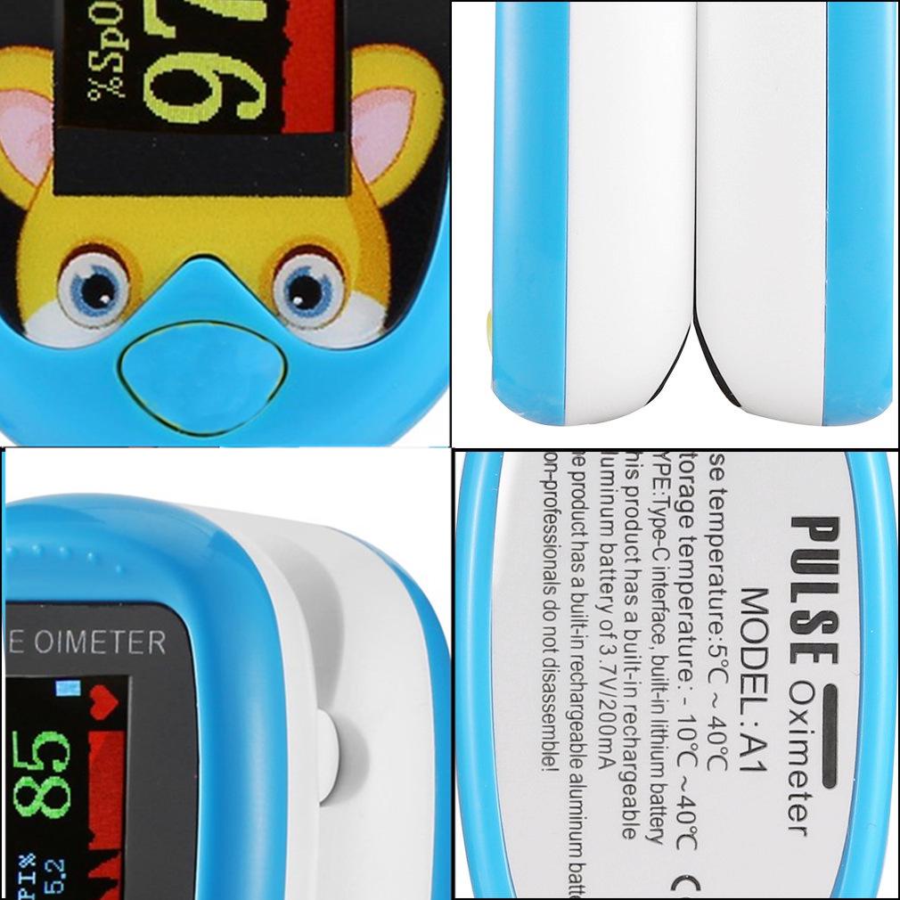 Children's Finger Pulse Oximeter - Blood Oxygen Saturation Monitor
