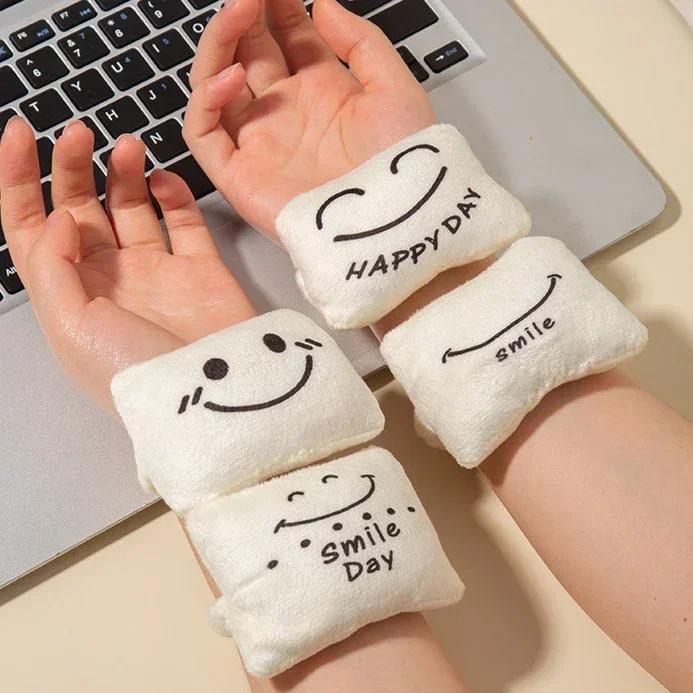 Cute Expression Wrist Rest Mini Pillow Support Comfortable Reduce Fatigue Anti-wear Wrist Protector Mouse Pad Office Supplies