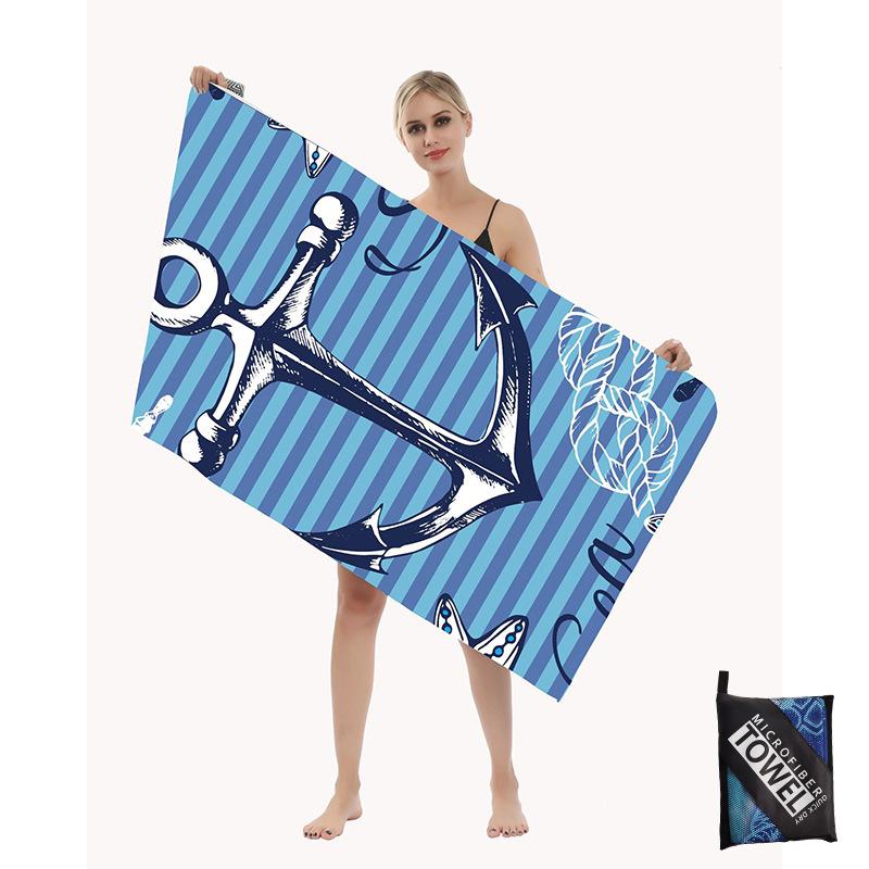 Mikrofaser Strandtuch-Sandfreie Handtücher sind Schnelltrocknend Leicht Super Saugfähig-Perfekte Pool Reise Kreuzfahrt Camping Essentials