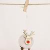 2Pcs/Set Felt Fawn Pendant Plush Doll Lovely Easy-cleaning Colorful Christmas Tree Elk Stuffed Toy for Gift