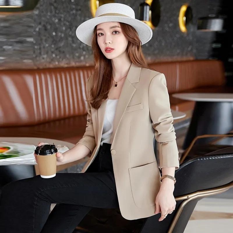 Women Blazer Spring Summer Fashion Long Sleeve Office Ladies Suit Casual Blazer Coat Female Outerwears