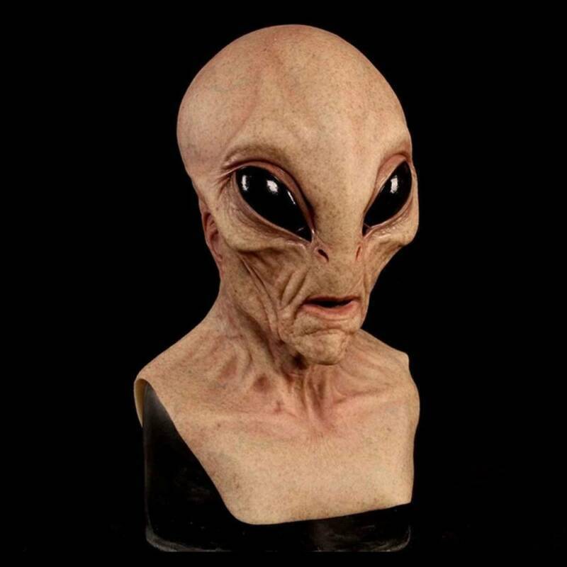 Cosplay Alien Horror Latex Mask Halloween Fancy Dress Party Headwear Props Decor