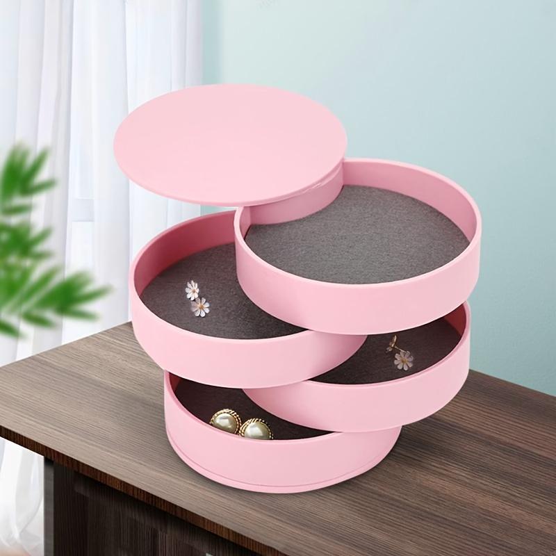 Multi-Layer Desktop Organizer With Lid - Perfect For Jewelry, Makeup & Hair Accessories Storage, Utility Hooks